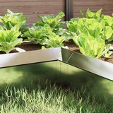 vidaXL Ograda protiv puževa Srebrno 10 x 10 x 25 cm Nehrđajući čelik | shoptok.hr