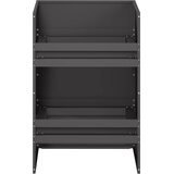  Vrtna saksija Crna 40 x 40 x 60 cm Čelična vrata | shoptok.hr