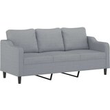  3-dijelni set sofa s jastucima svjetlosivi od tkanine | shoptok.hr