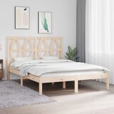 Maison Chic Posteljni okvir - Dvoposteljna postelja - Zakonska postelja iz trdne borovine 135x190 cm-J14408, (21771111) | Shoptok.si