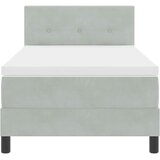  Krevet s opruga kutije Svijetlo siva 80 x 200 cm Baršun | shoptok.hr