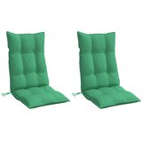  Jastuci za stolicu s visokim naslonom 2 kom zeleni od tkanine | shoptok.hr