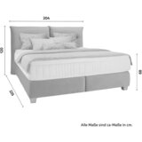 Premium Living Postelja Boxspring Fog, Bež, 180x200 | Shoptok.si