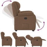  Naslonjač od tkanine smeđi | shoptok.hr