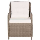  5-dijelni vrtni blagovaonski set smeđi | shoptok.hr