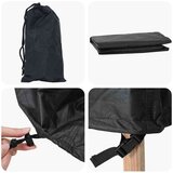  Pokrivač za vrtnu klupu Crna 165 x 70 x 65 / 94 cm 420D tkanina | shoptok.hr