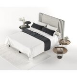 Maison de Rêve Svijetlo sivi tapecirani bračni krevet s prostorom za odlaganje 160x200 cm Musca – | shoptok.hr