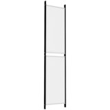 Sobna pregrada s 4 panela bijela 200 x 220 cm od tkanine | Eponuda.com