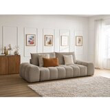 Bobochic Paris Sivorjava sedežna garnitura iz šenilje 278 cm Everest – | Shoptok.si