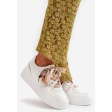 Boto Women's Platform Sneakers With Decorative Lacing White Mistra | Shoptok.si