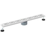  362 Stepeni Odvod za Tuš s Dizajnom Vodilice Srebrno 80 cm | shoptok.hr