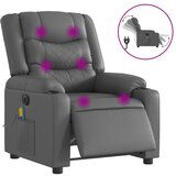 Maison Chic Električni masažni naslanjač - Relax naslanjač sivo umetno usnje, (22134742) | Shoptok.si