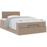 vidaXL Okvir kreveta s madraca cappuccina 120x190 cm od umjetne kože | shoptok.hr