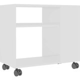  Bočni stolić bijeli 70 x 35 x 55 cm od konstruiranog drva | shoptok.hr