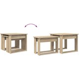  Set stolića za kavu 2 pcs Sonoma hrast Konstruirano drvo | shoptok.hr