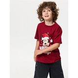 Sinsay Pamučna majica s božićnim printom Mickey Mouse Cijene