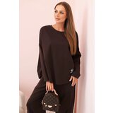 Kesi Włoski Set of new punto sweatshirt pants brown | Shoptok.si