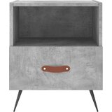  Noćni ormarići 2 kom boja betona 40x35x47,5cm konstruirano drvo | shoptok.hr
