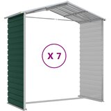  Vrtno spremište zeleno 191 x 640 x 198 cm od pocinčanog čelika | shoptok.hr