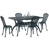  Vrtni set za objed 5 pcs Zelena Aluminij | shoptok.hr