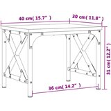  Stalak za pisač crni 40 x 30 x 31 cm od konstruiranog drva | shoptok.hr