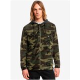 Quiksilver Brown-Green Men's Patterned Zipper Sweatshirt Super Swel - Mens | shoptok.hr