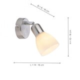 Just LIGHT. 11951-55 - Zidna spot svetiljka KARO 1xE14/40W/230V hrom | Eponuda.com