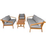 Aluminijska vrtna garnitura 2 sofe + fotelja + stol | Shoptok.si