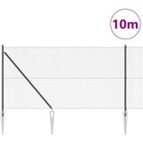 vidaXL Ograjni steber set Set 2 Črni Jeklo 10 x 1 m Vzdržljivo | Shoptok.si