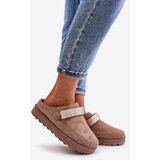 Boto Ladies Warm Slippers On Platform Brown Azida | ePonuda.com