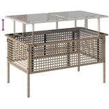  4-dijelni set vrtnih sofa s jastucima bež od poliratana staklo | shoptok.hr