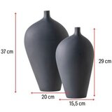 WALLXPERT vaza asimetrik set anthracite | ePonuda.com