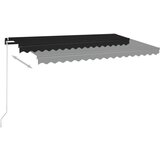  Tenda na ručno uvlačenje s LED svjetlima 400 x 350 cm antracit | shoptok.hr