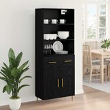  Highboard Crni hrast 69,5 x 34 x 180 cm Konstruirano drvo | shoptok.hr