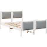  Okvir za krevet Svijetlo siva 120 x 200 cm tkanina | shoptok.hr