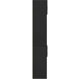 vidaXL Omara za shranjevanje črna 70x42,5x225 cm inženirski les | Shoptok.si