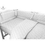 MimiNu posteljina set 5 elem. Stars bijela (za krevetić 120x60 cm) Cijene