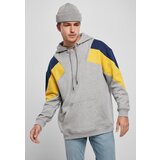 Urban Classics Oversize 3-Tone Hoody Grey/Honey/Navy Blue