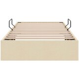  Otomanski krevet s pohranom Krema 90 x 190 cm tkanina | shoptok.hr