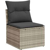 vidaXL 7-dijelni set vrtnih sofa svjetlosivi od poliratana | shoptok.hr