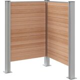  Ograja za koš za smeti Rjava 85 x 85 x 115 cm Aluminij in WPC, (5000241923) | Shoptok.si