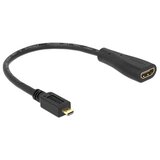 Delock HDMI-micro D moški / HDMI-A ženski kabel, 23 cm | Shoptok.si