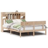 vidaXL Krevet s regalom za knjige bez madraca 140x190 cm od borovine | shoptok.hr