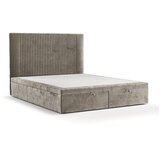 Maison de Rêve Bež tapecirani bračni krevet s prostorom za odlaganje 200x200 cm Mavel – | shoptok.hr