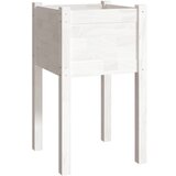 Maison Chic Vrtno cvetlično korito - Cvetlični Lonec belo 40x40x70 cm trdna borovina, (21789215) Cene