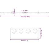 vidaXL Komplet opreme za drsna vrata 213 cm jeklo črne barve | Shoptok.si