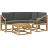 vidaXL Zunanja garnitura za sedenje z blazino 5 pcs Bela in antracit, (5000282486) | Shoptok.si