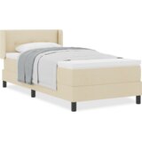  Krevet s opružnom kutijom i madracem krem 100x200 cm tkanina | shoptok.hr