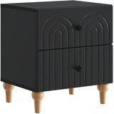  Noćni ormar s ladicama Crna 43 x 34,5 x 48 cm Konstruirano drvo | shoptok.hr