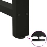 vidaXL Noge kavne mizice črna 2 kosa 50x(90-91) cm jeklo | Shoptok.si